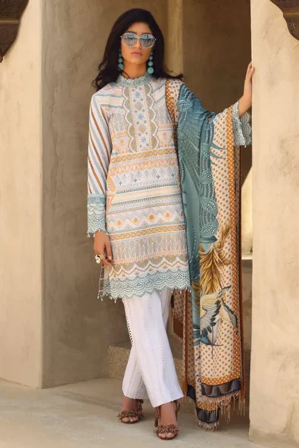 Summer Collection – Faraz Manan – Luxury Lawn Collection – FMLLC - Design 06