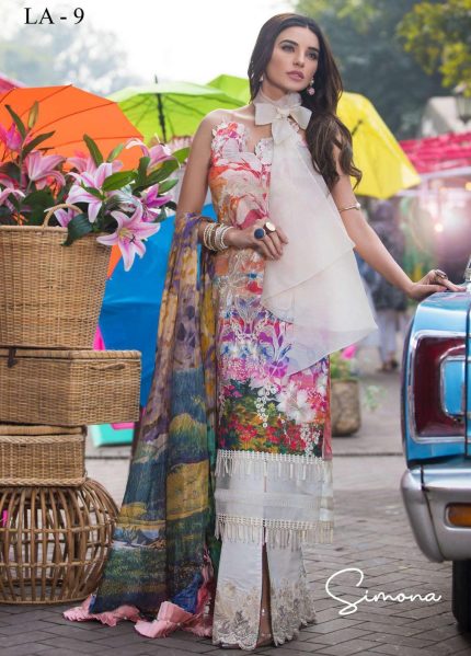 Summer Collection - Asifa & Nabeel - Liliana Lawn Collection - ANLLC - Simona - 09