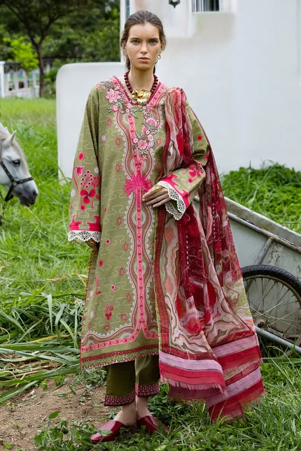 Mirasol Unstitched Printed Cambric By Mushq | Cielo Sol