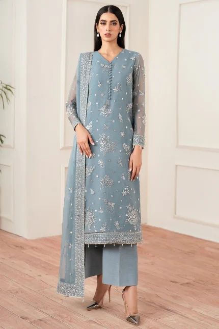 Essence Formals By Farasha - Unstitched | FEF - Aqua Bliss