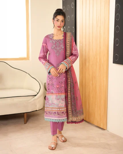 Pareesa Printed Cambric By Roheenaz | RNZ01B - Nabeeha