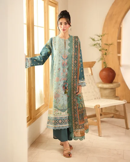 Pareesa Printed Cambric By Roheenaz | RNZ02B - Shafia