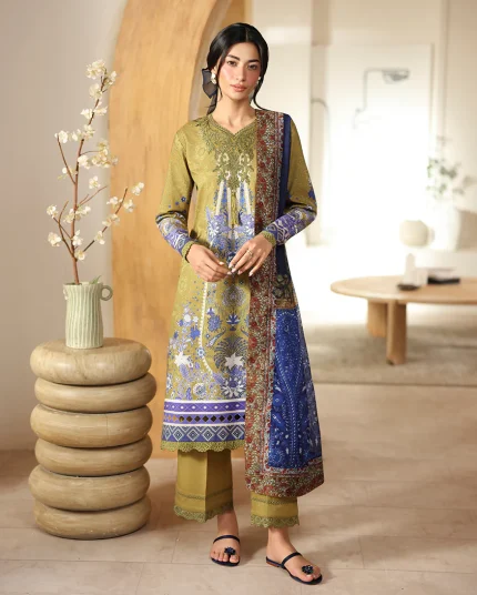 Pareesa Printed Cambric By Roheenaz | RNZ06B - Mirha