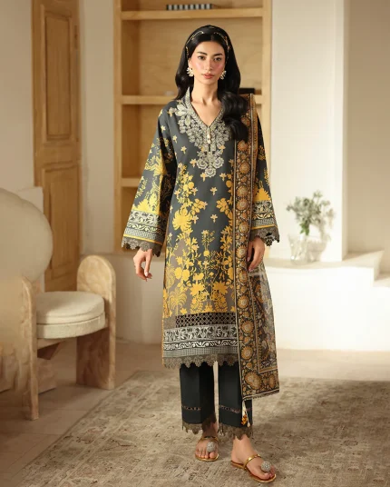 Pareesa Printed Cambric By Roheenaz | RNZ08B - Zimal
