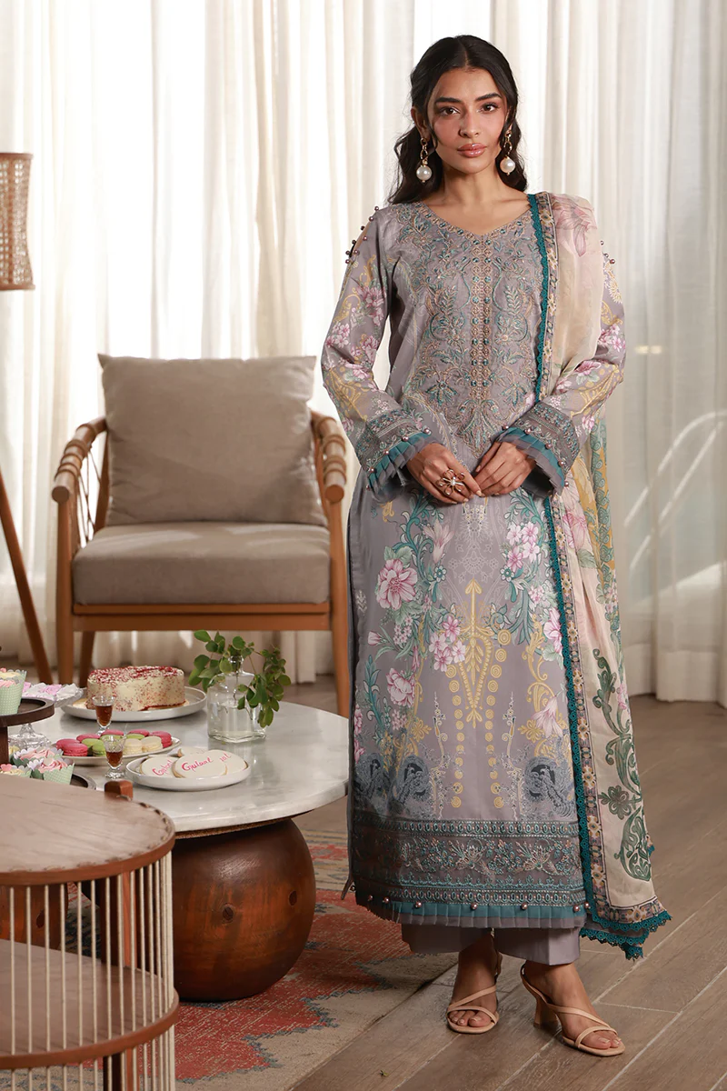 Delia Unstitched Lawn By Gulaal | D02 – Orra