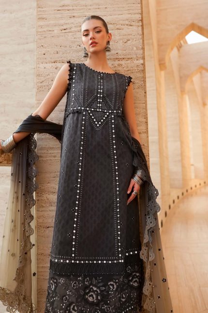 Luxury Lawn '26 By Maria B - Unstitched | D-2602-B