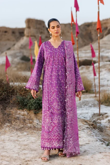 Sunlit Groove Luxury Lawn By Emaan Adeel | FLORAL FRENZY