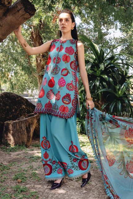 M.Prints '26 By Maria B - Embroidered Lawn Suit | MPT-2903-B