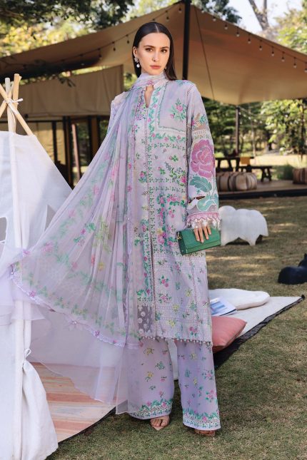 M.Prints '26 By Maria B - Embroidered Lawn Suit | MPT-2904-A