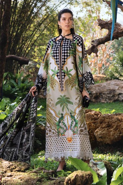 M.Prints '26 By Maria B - Embroidered Lawn Suit | MPT-2905-A