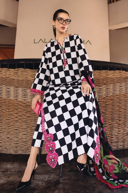 M.Prints '26 By Maria B - Embroidered Lawn Suit | MPT-2906-B