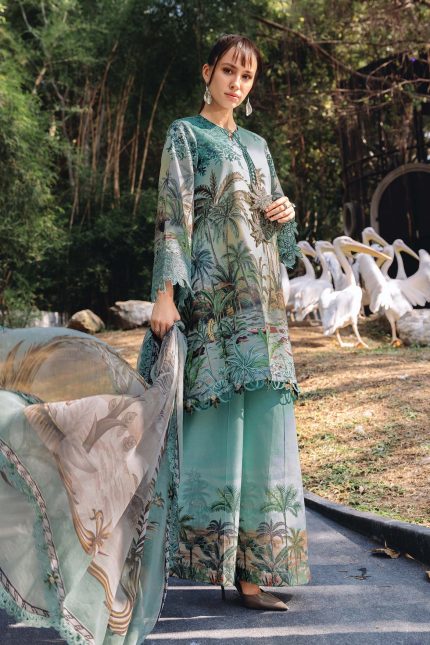 M.Prints '26 By Maria B - Embroidered Lawn Suit | MPT-2907-A