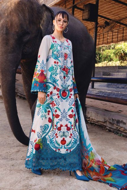 M.Prints '26 By Maria B - Embroidered Lawn Suit | MPT-2912-A