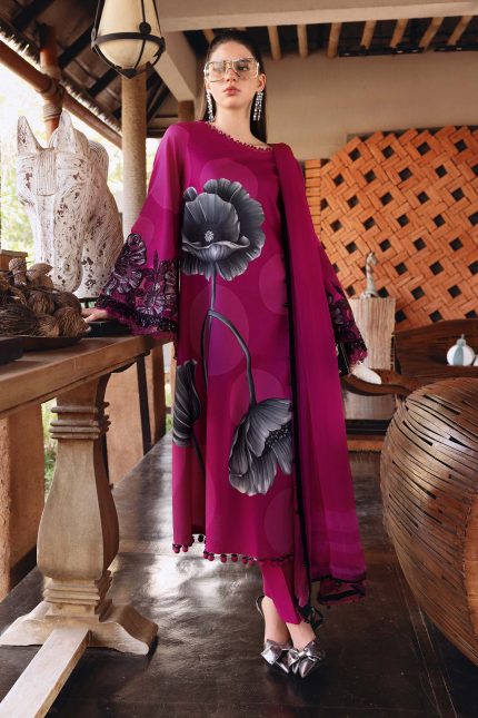 M.Prints '26 By Maria B - Embroidered Lawn Suit | MPT-2913-B