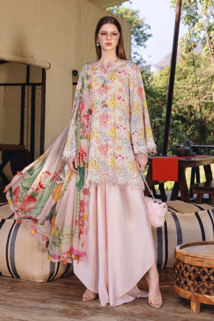 M.Prints '26 By Maria B - Embroidered Lawn Suit | MPT-2914-A