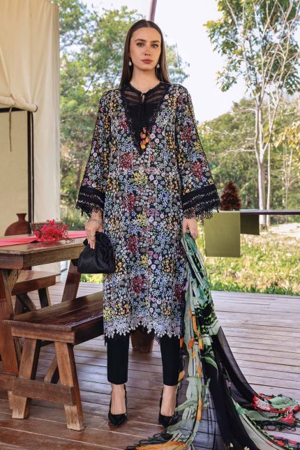 M.Prints '26 By Maria B - Embroidered Lawn Suit | MPT-2914-B
