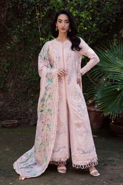 Celia Luxury Lawn'26 Unstiched By Zarposh | Elyse