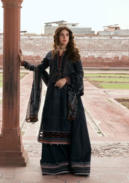 Prints Chiffon Collection '26 By Kahf | KPS-5A GUL-E-SIYAH