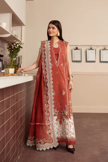 Brewed Luxury Lawn By Ayzel | Toffee